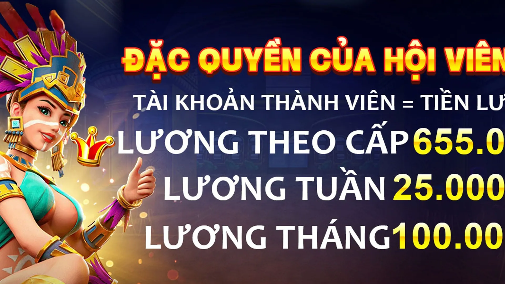 Hình ảnh sang trọng của chương trình VIP 789 bet